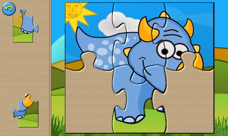 Dino Puzzle Kids Dinosaur Game Zrzut ekranu 0