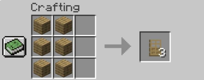 how to make a door in minecraft