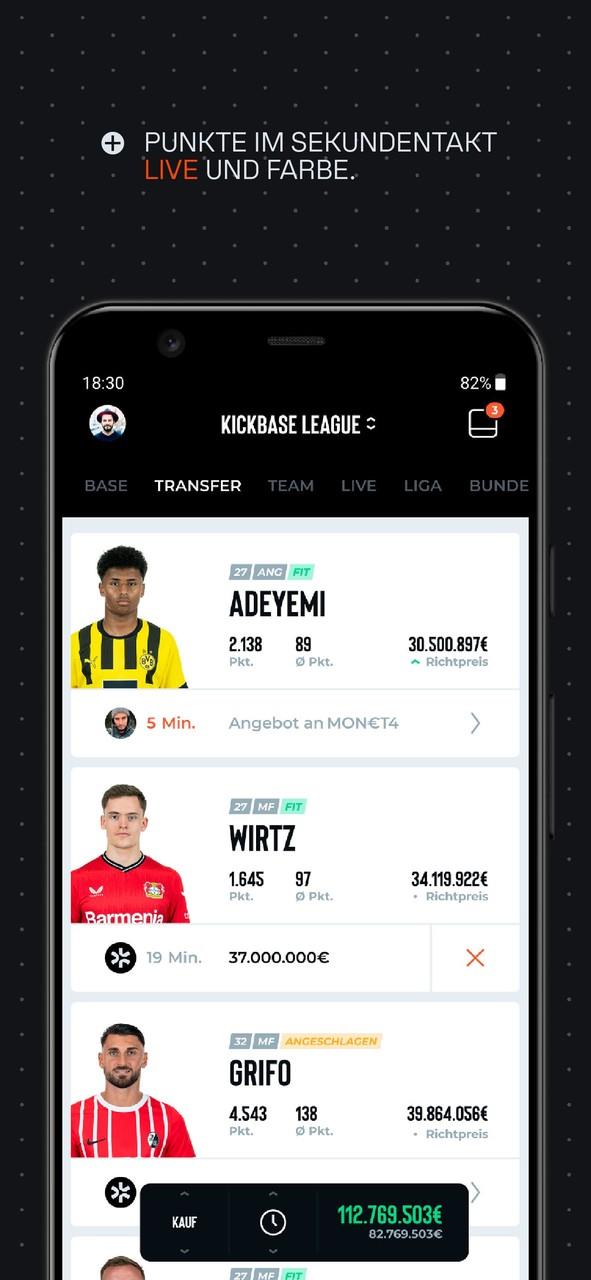 Kickbase Bundesliga Manager Ekran Görüntüsü 3