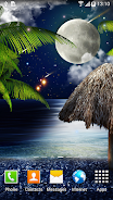 Tropical Night Live Wallpaper Zrzut ekranu 0