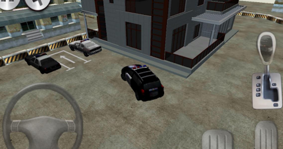 3D police car parking Tangkapan skrin 3