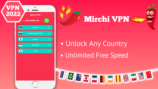 Mirchi VPN - Private & Fast Schermafbeelding 0