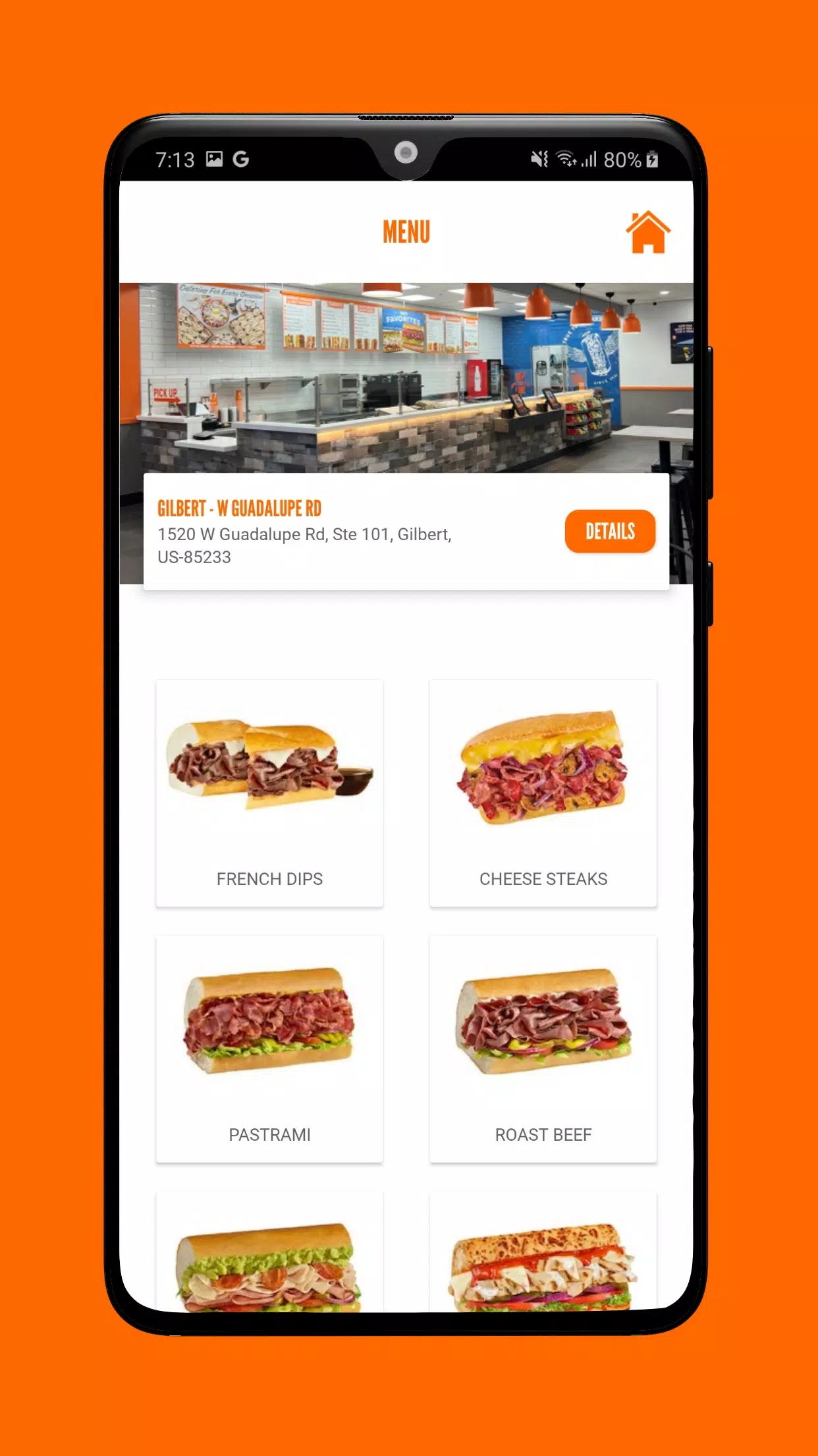 TOGO's Sandwiches Captura de tela 3