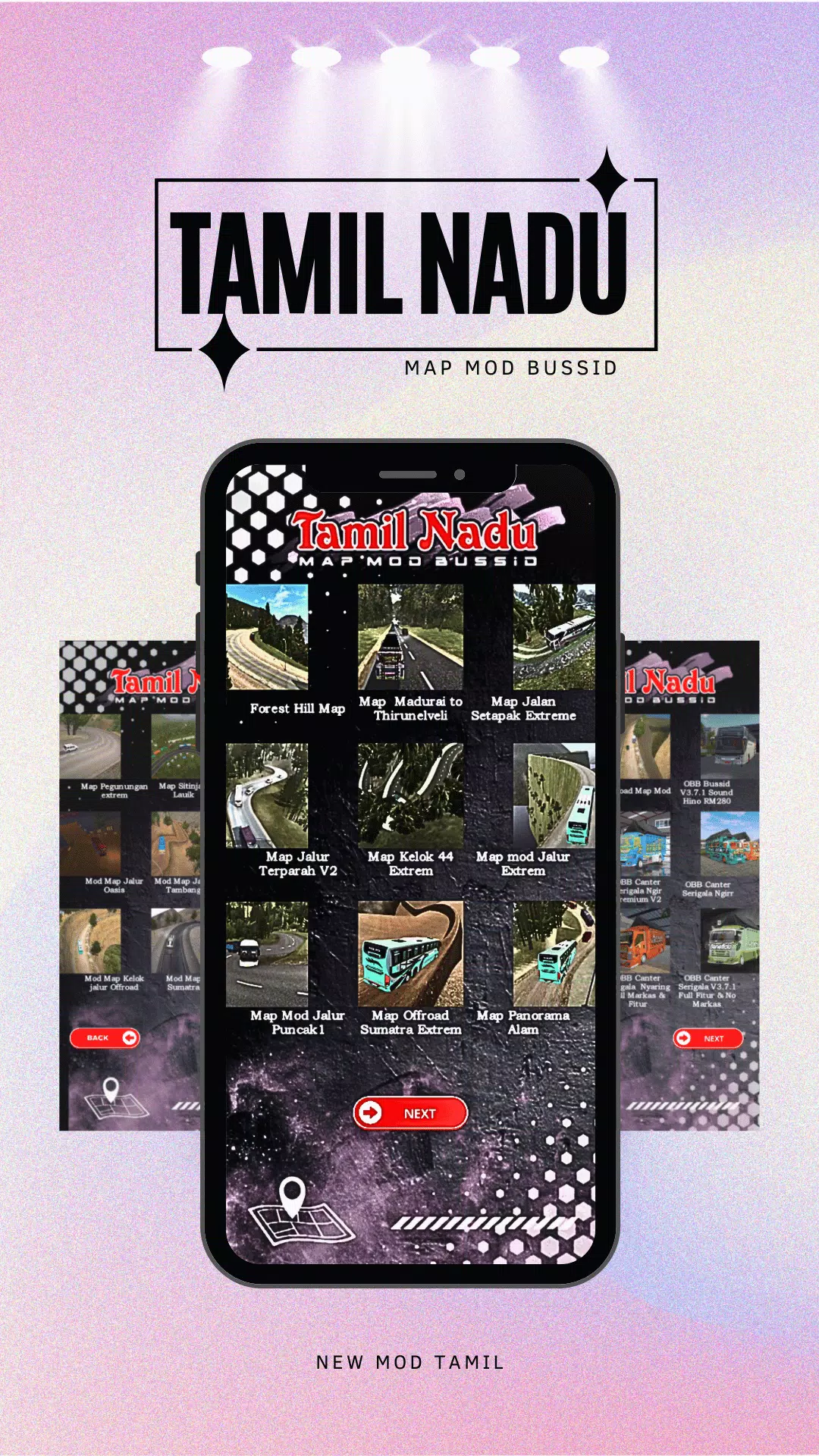Tamil nadu map mod bussid Capture d'écran 1