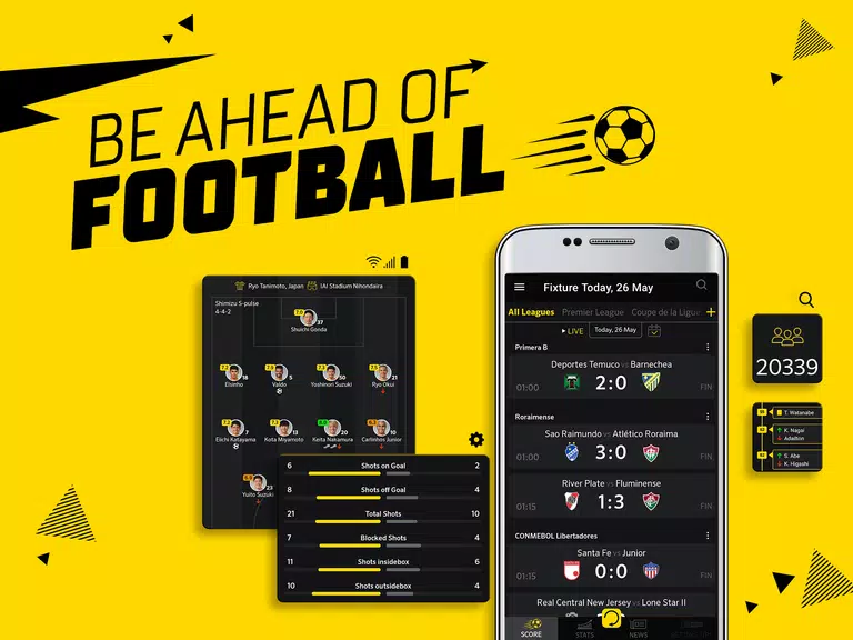 Live Score: football scores Tangkapan skrin 0