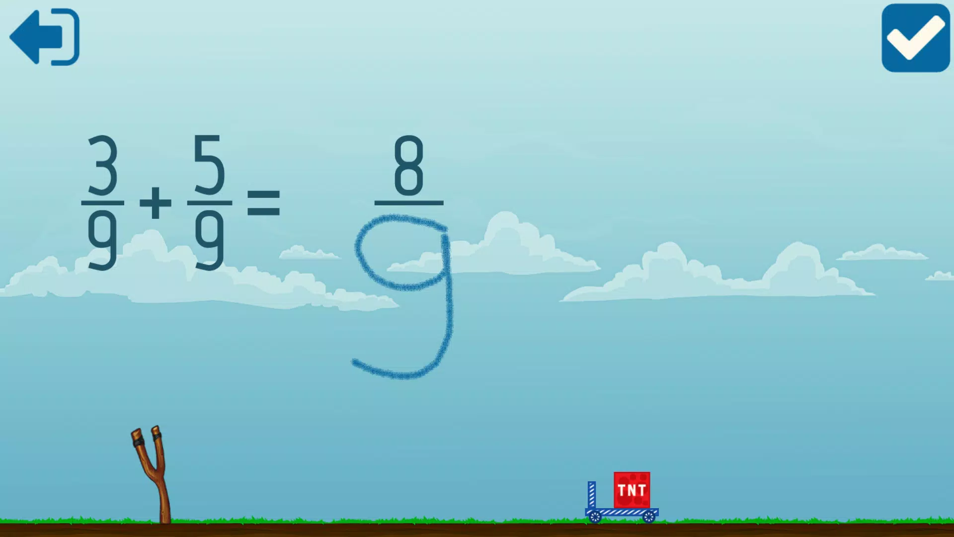 Adding Fractions Math Game Zrzut ekranu 3