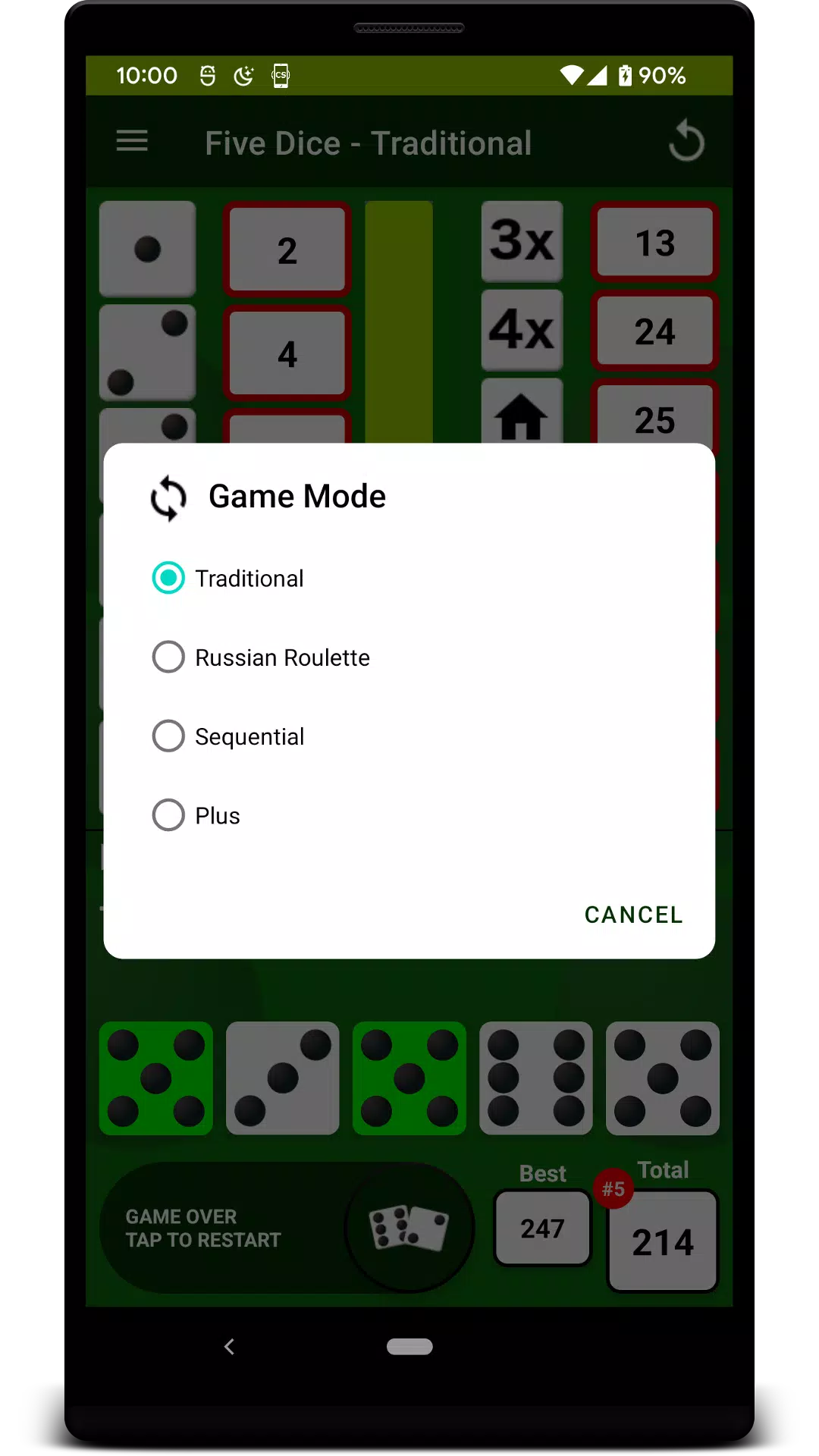 Five Dice Ảnh chụp màn hình 3