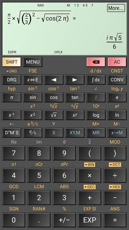 HiPER Calc Pro Screenshot 1