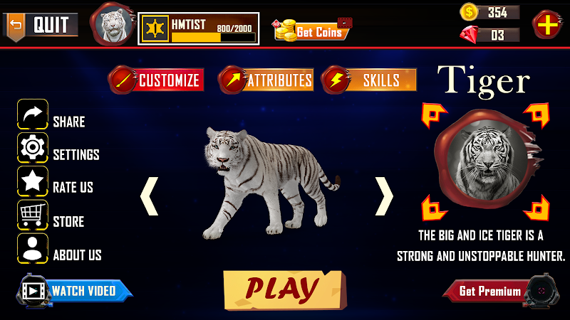 Tiger Simulator 3D Animal Game Screenshot 3