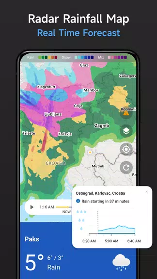 Live Weather & Radar Map Capture d'écran 3