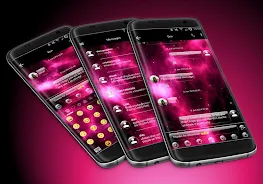 SMS Messages GlassNebula Theme Schermafbeelding 0