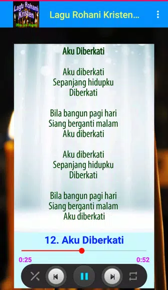 Lagu Rohani Kristen Offline Captura de pantalla 2