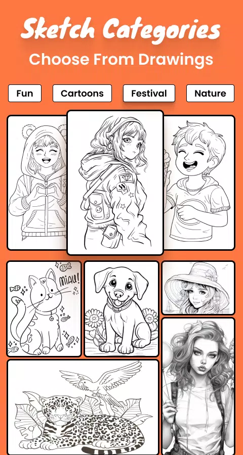 Draw sketch : Sketch and Paint ภาพหน้าจอ 1