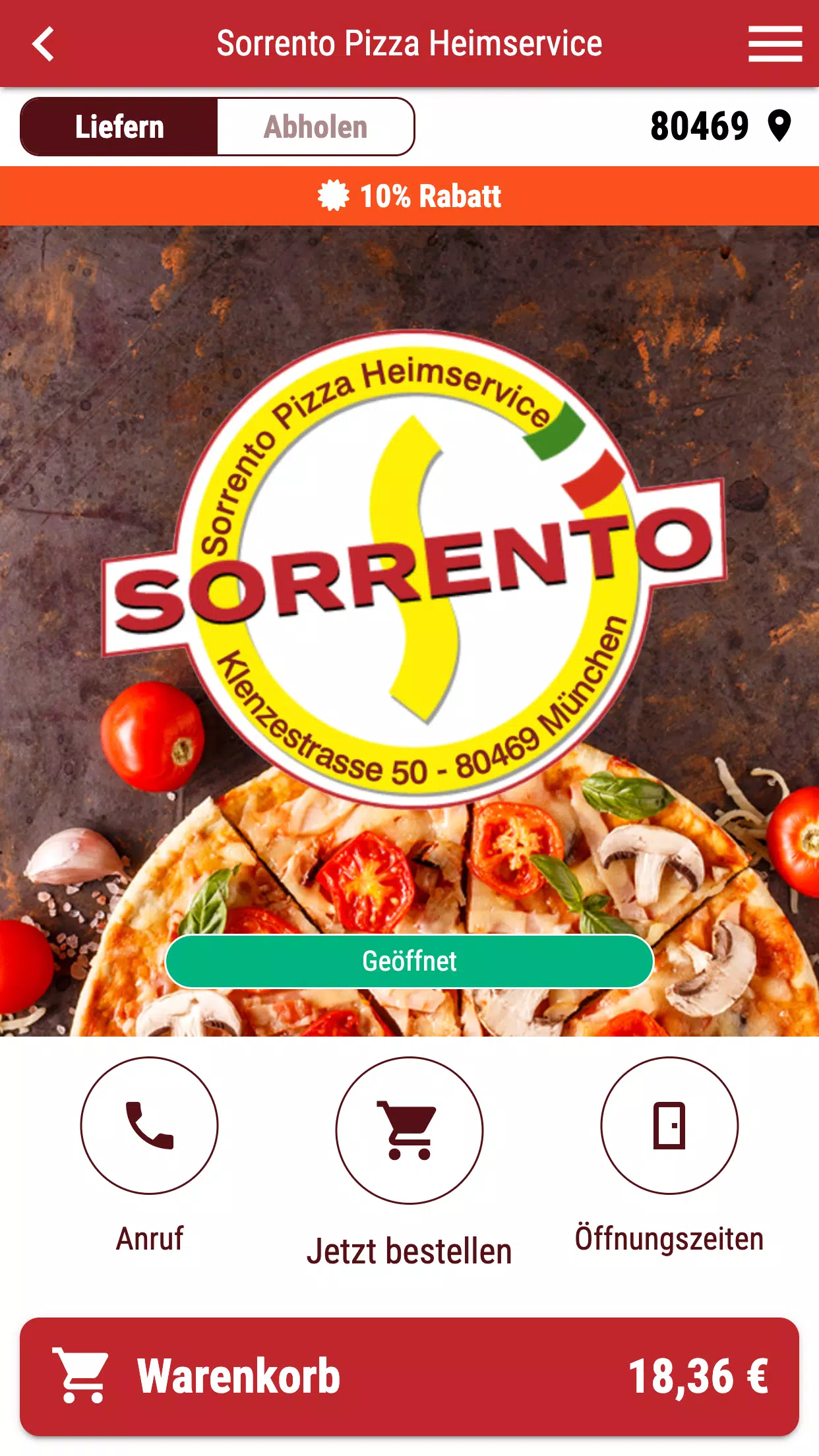 Sorrento Pizza Heimservice スクリーンショット 0