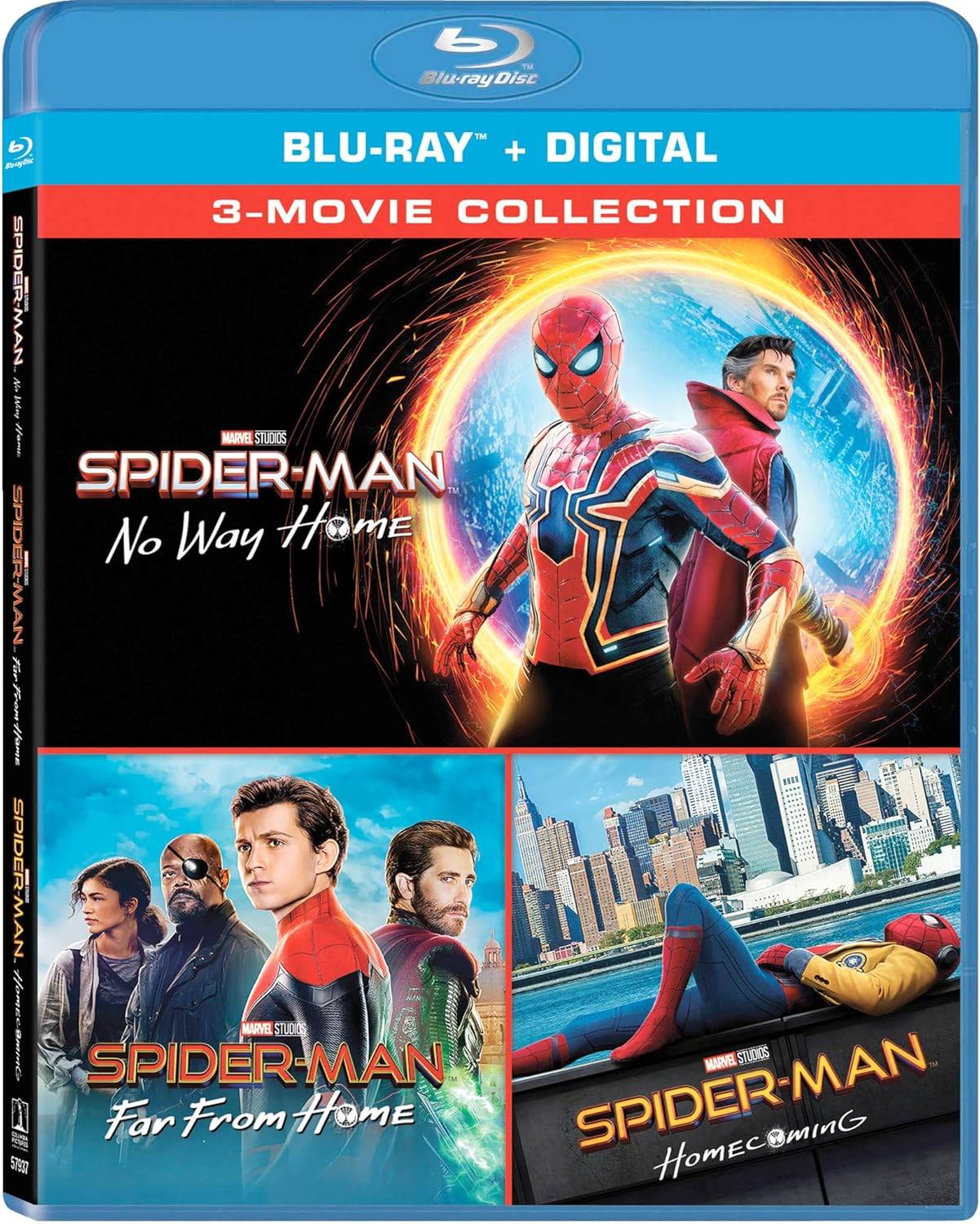 MCU Spider-Man 3-Movie Set Blu-ray