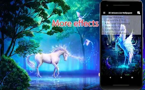 Unicorn Live Wallpapers Zrzut ekranu 2