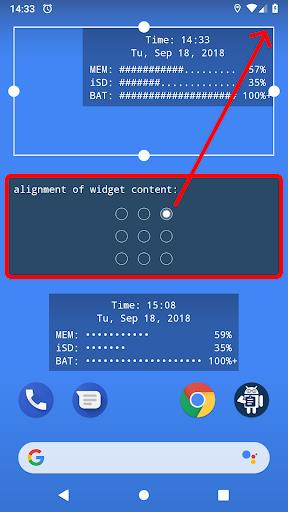 Android System Widgets Zrzut ekranu 3