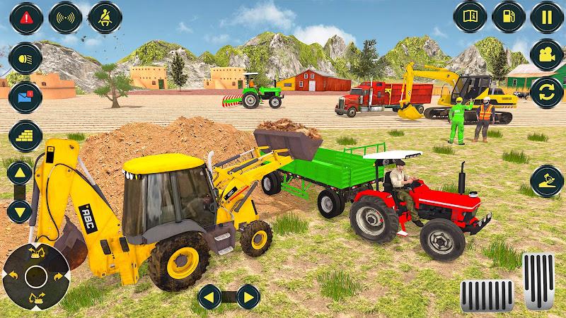 Village Excavator JCB Games ဖန်သားပြင်ဓာတ်ပုံ 0