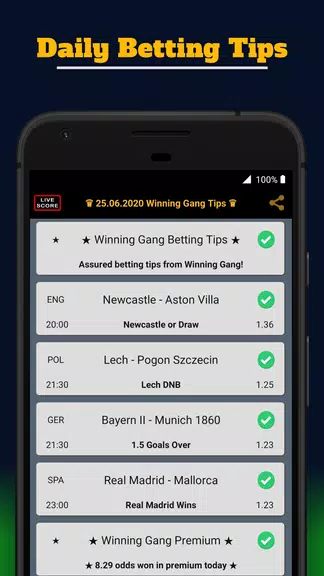 Winning Gang Betting Tips Captura de tela 0
