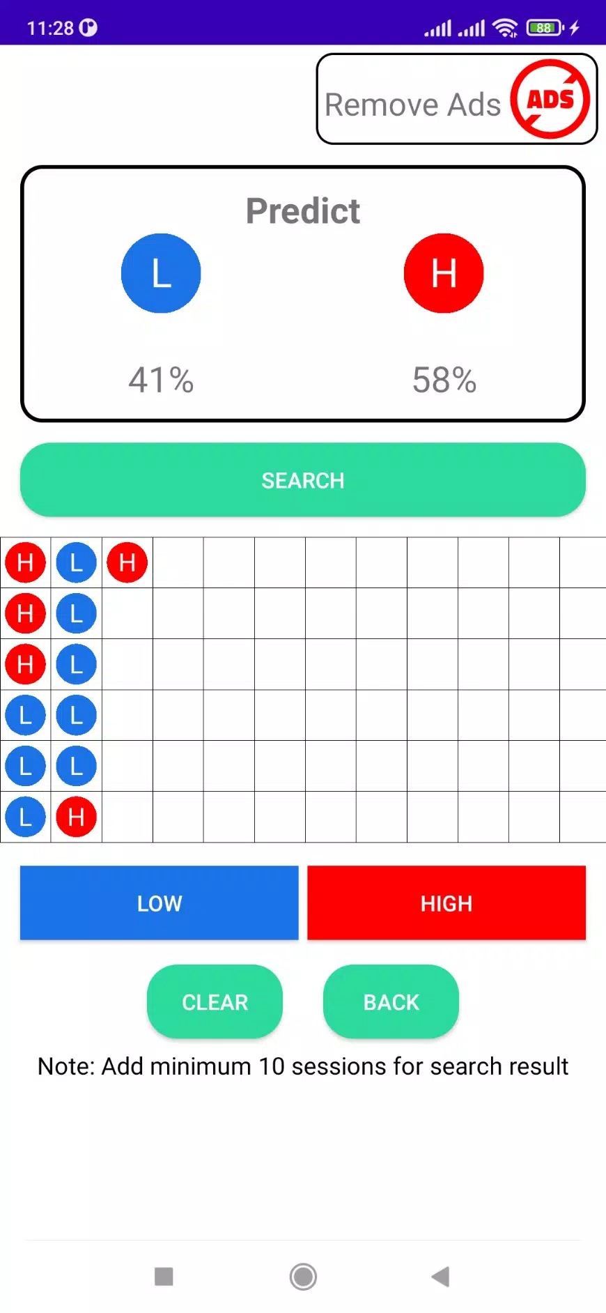 High - Low Predict Tool ဖန်သားပြင်ဓာတ်ပုံ 0