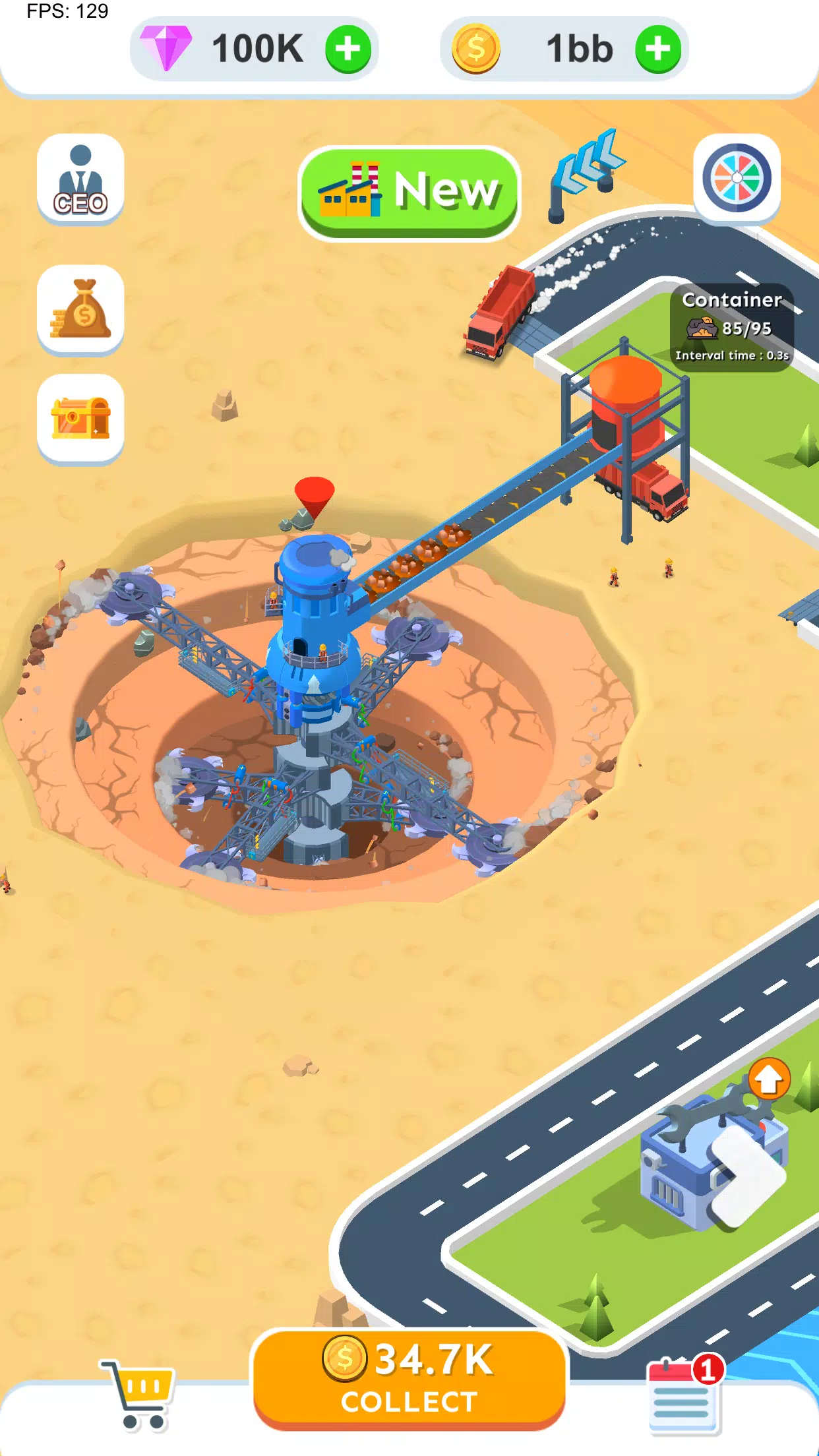 Schermata Spiral Excavator Empire 2