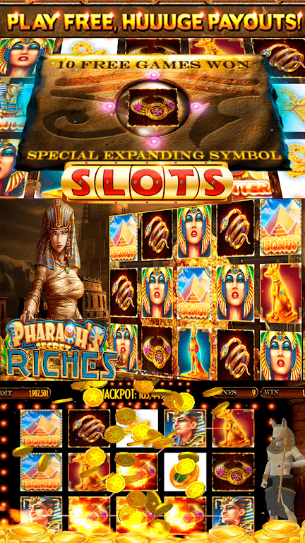 Pharaoh's Secret Casino Online Slot Machine Screenshot 2