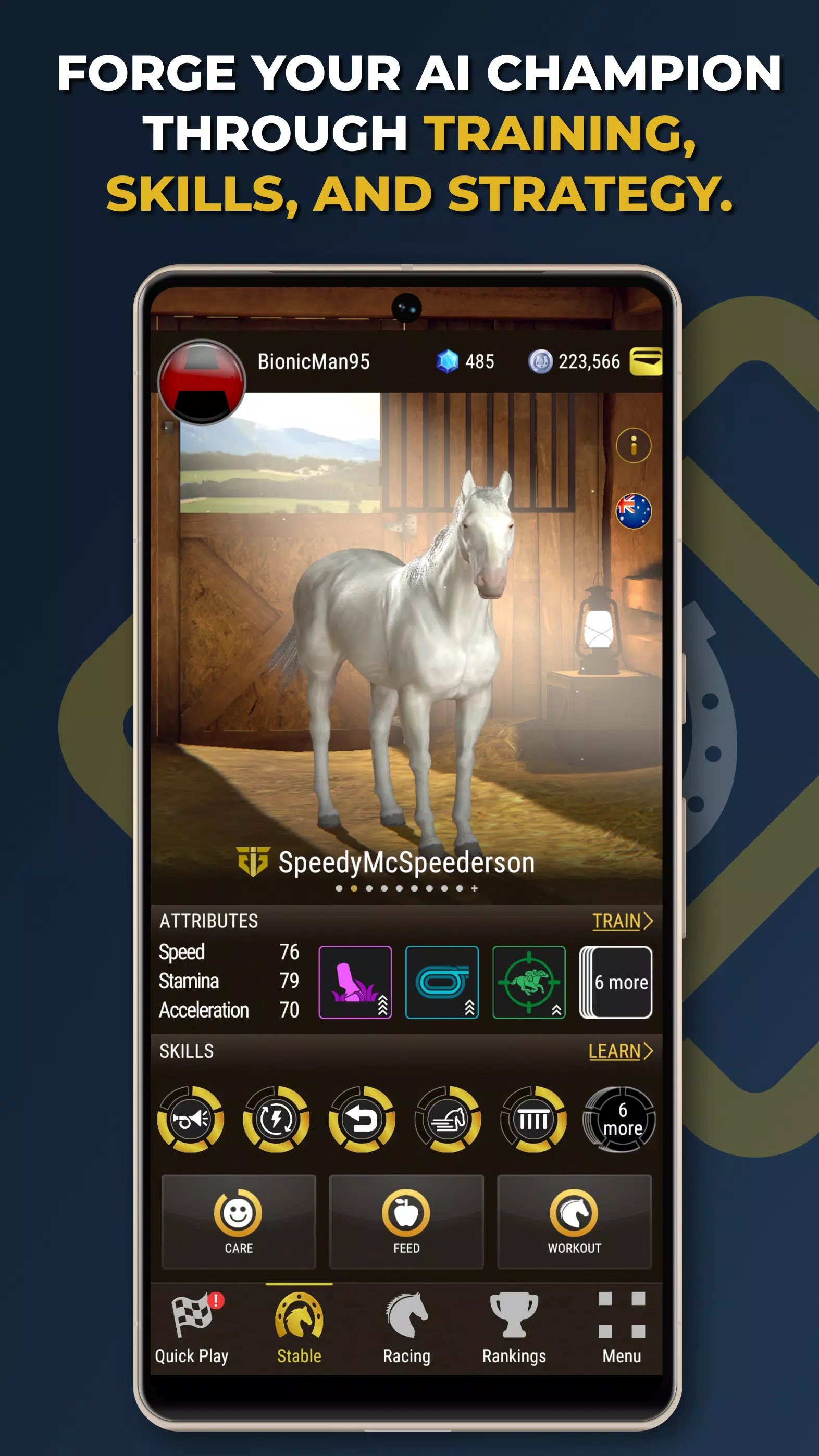 Owners Club - AI Horse Racing ဖန်သားပြင်ဓာတ်ပုံ 1