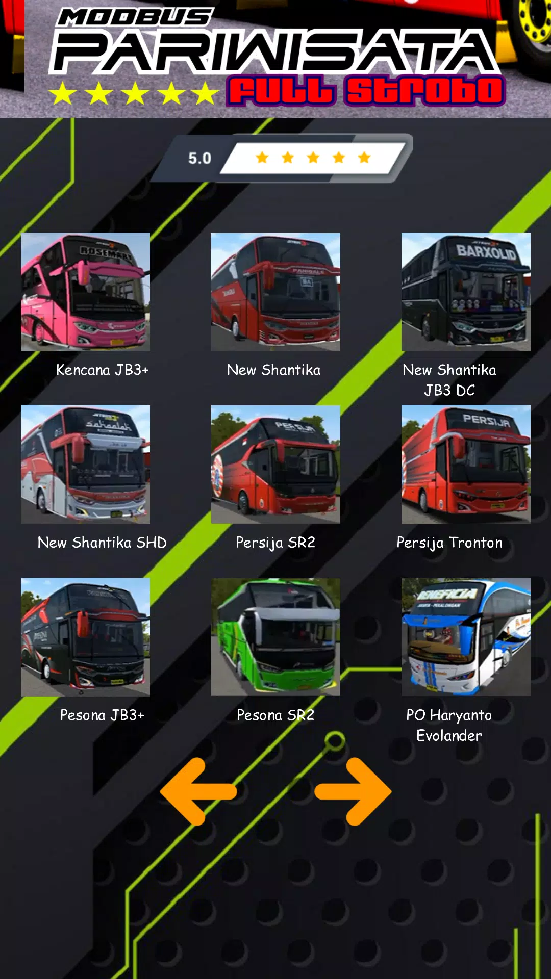Mod Bus Pariwisata Full Strobo Tangkapan skrin 2