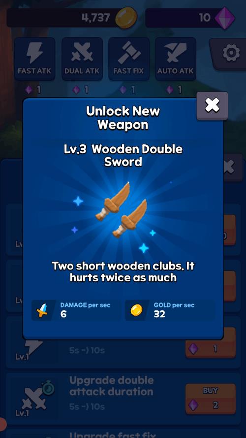 Sword Clicker ဖန်သားပြင်ဓာတ်ပုံ 1