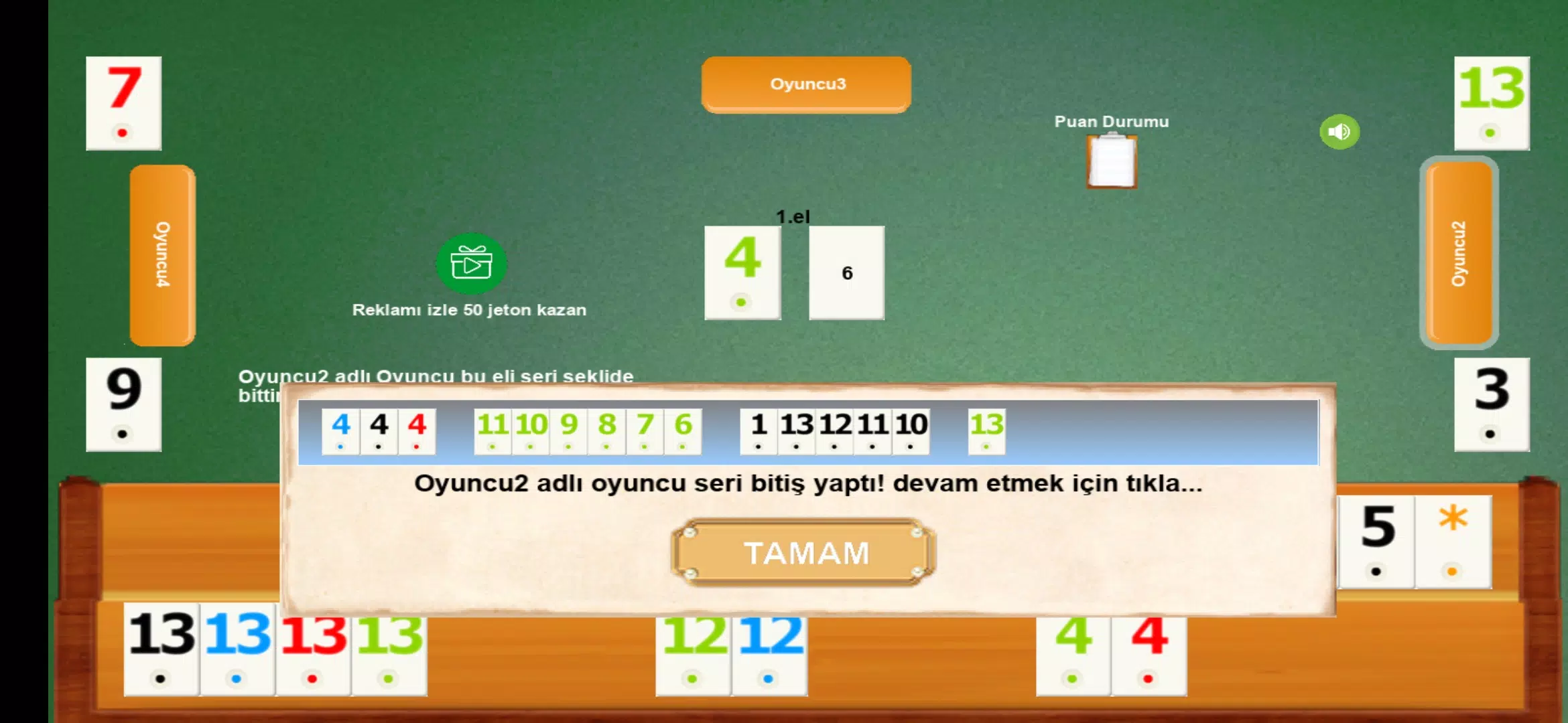 İnternetsiz Okey 스크린샷 3