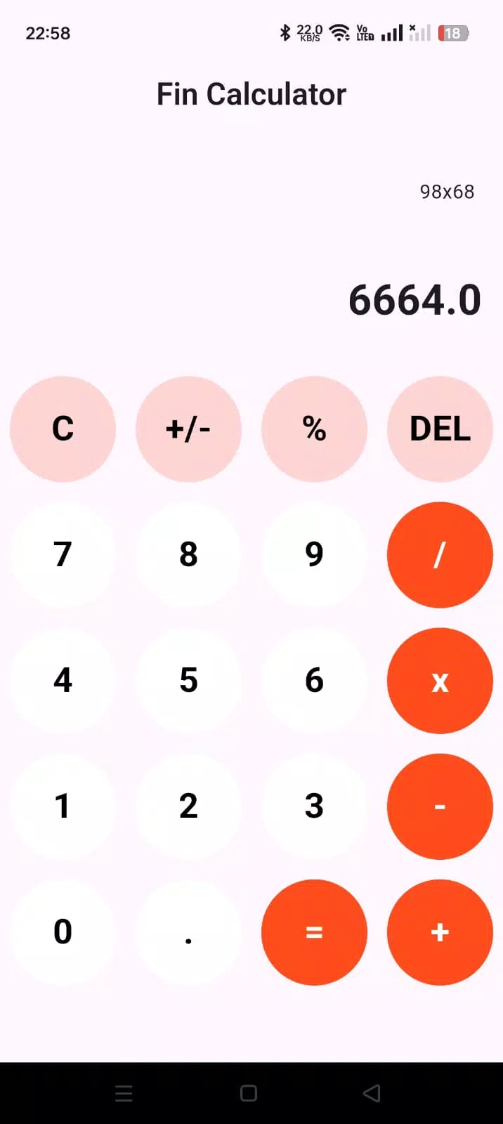 Schermata Fin Calculator 2