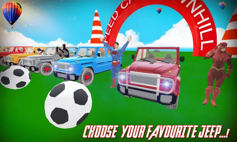 超级英雄特技越野车 Screenshot 0