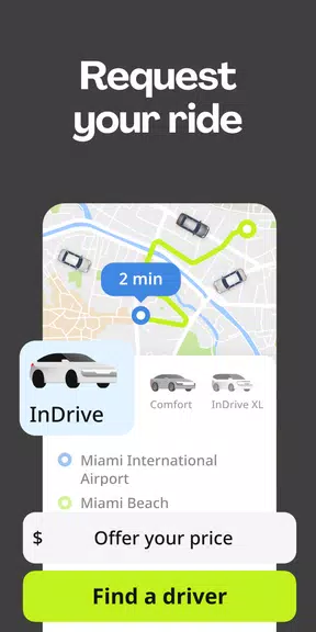 inDrive. Save on city rides Screenshot 1