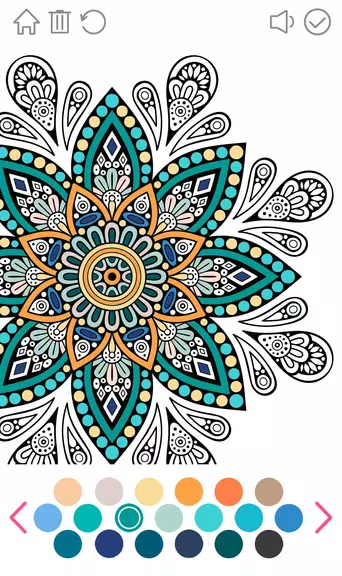 Mandala Color Game Antistress Capture d'écran 2