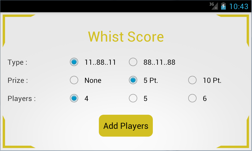 Whist Score應用截圖第0張