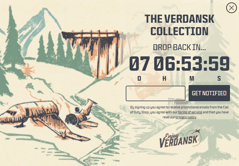 Mark Your Calendars, Warzone Fans — Call of Duty Merch Shop Teases We're 'Dropping Back In' To Verdansk Next Week