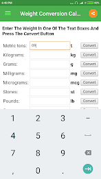 Weight Converter ภาพหน้าจอ 0