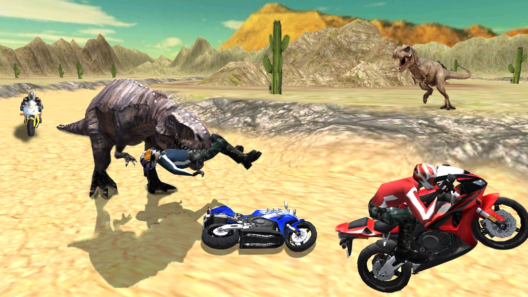 Dino World Bike Race Game - Jurassic Adventure Captura de pantalla 3