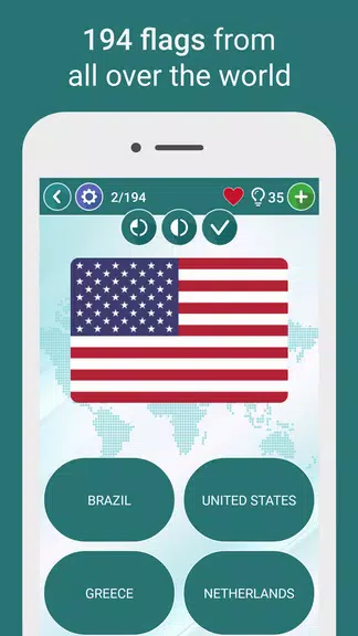 Geography Quiz - World Flags Captura de pantalla 0