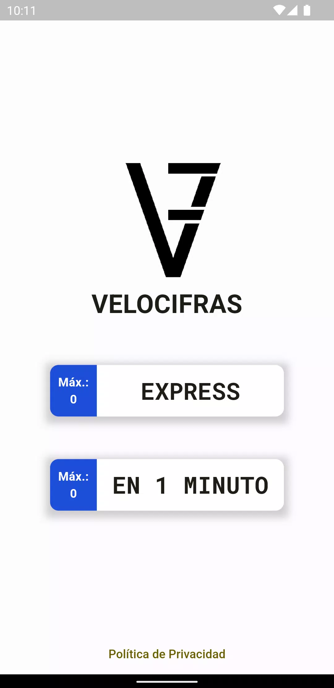 Velocifras - Juego Matrículas Tangkapan skrin 0
