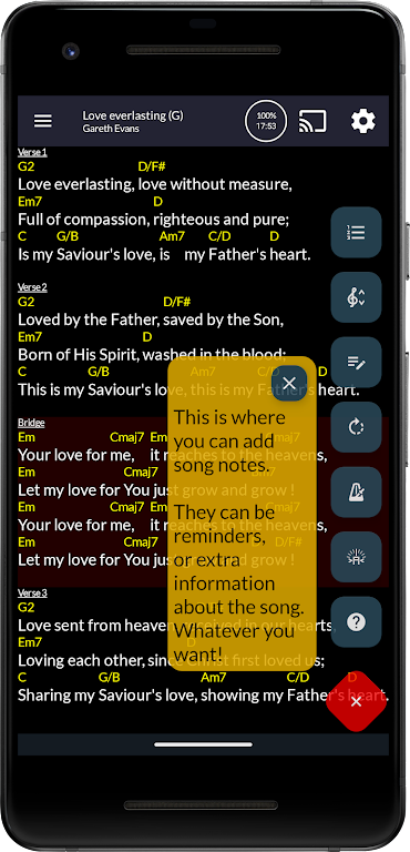 OpenSongApp - Songbook Captura de pantalla 1