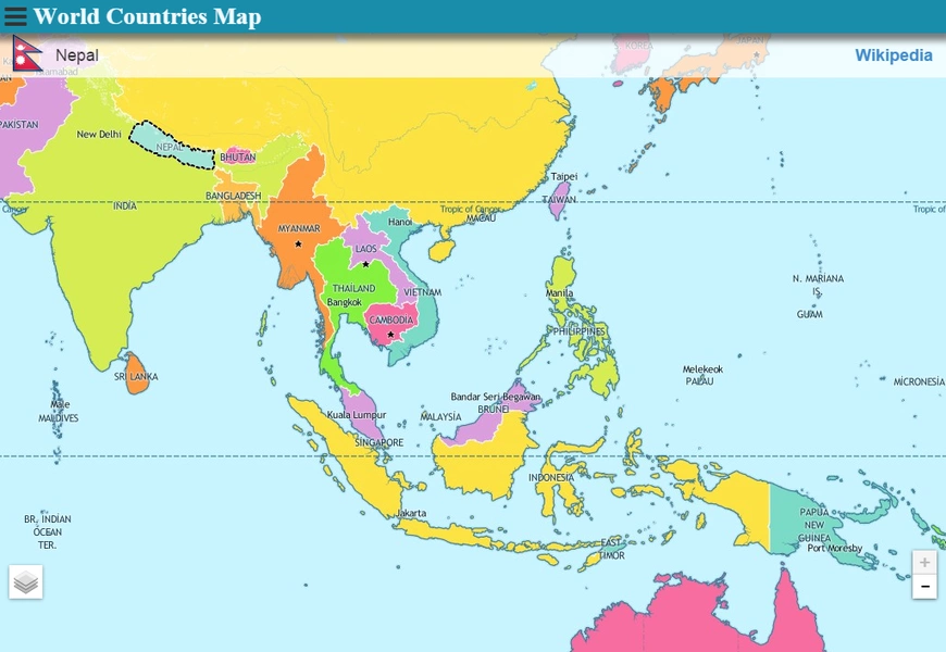 World Countries Map スクリーンショット 0