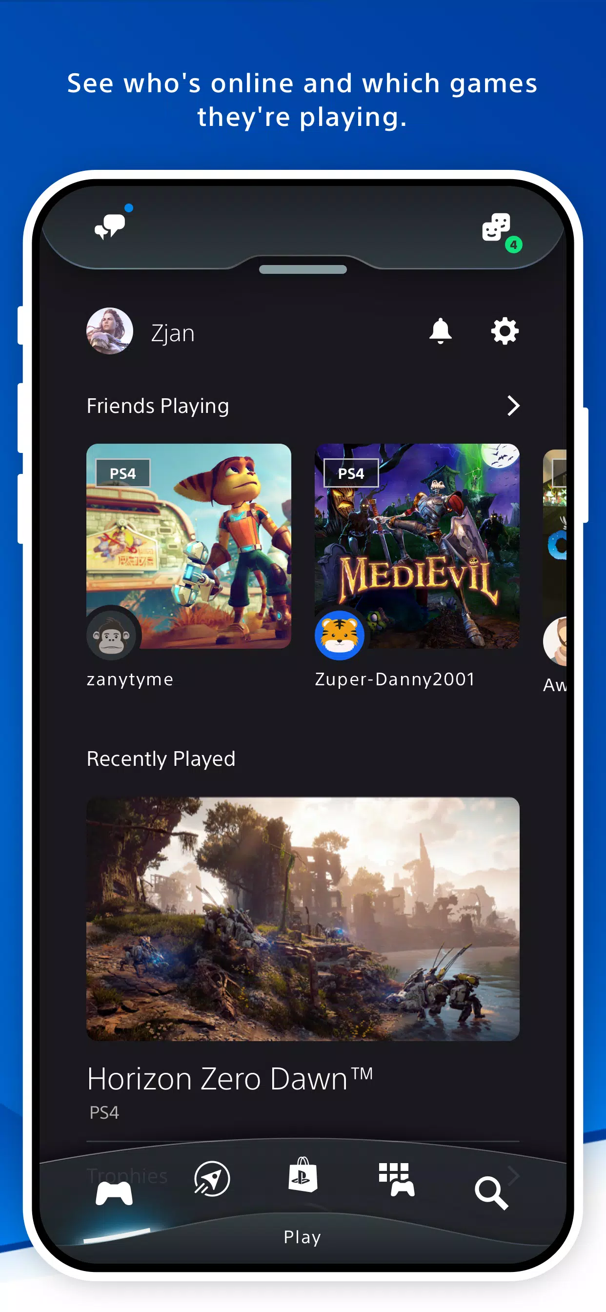 PlayStation App Capture d'écran 1