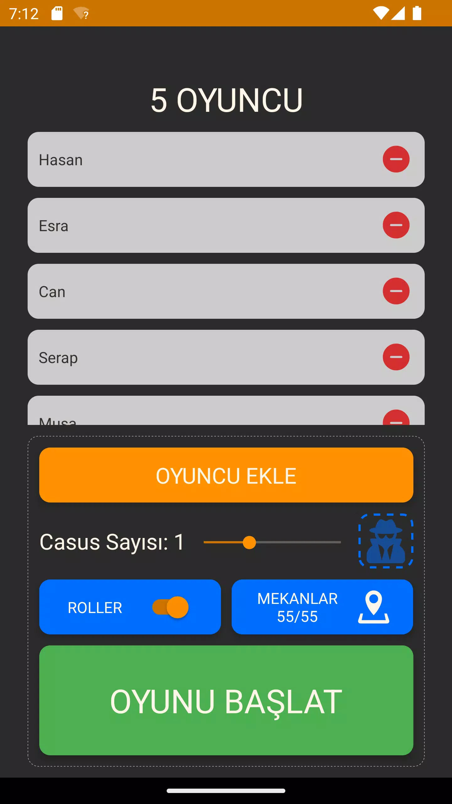 Spyfall Zrzut ekranu 0