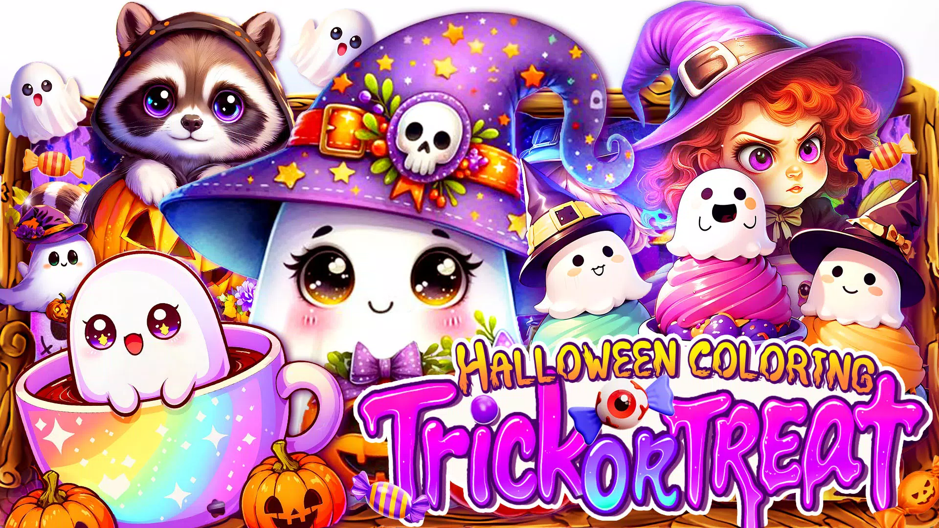 Halloween Trick or Treat Color Tangkapan skrin 1