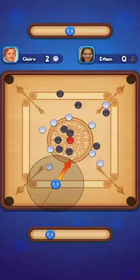 Carrom Strike - Disc Pool Game Schermafbeelding 1