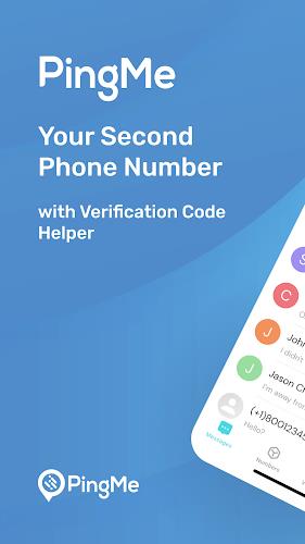 PingMe Second Phone Number App Ảnh chụp màn hình 0