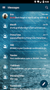 SMS Messages Bubble Rain Theme ภาพหน้าจอ 2