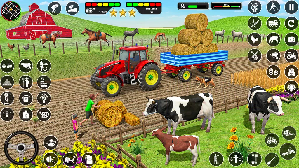 Farming Games: Tractor Driving スクリーンショット 2