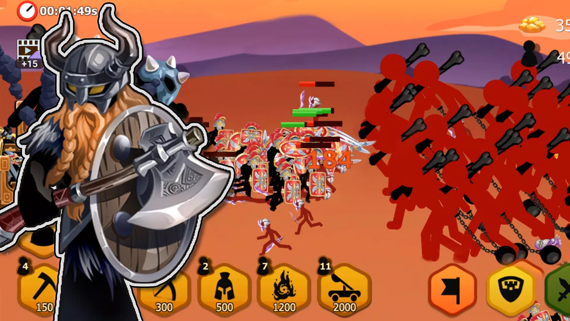 Stickman Battle 2: Empires War स्क्रीनशॉट 1